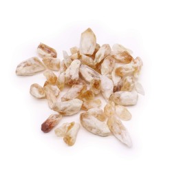 Szorstkie kryształy - cytrynowy topaz Szorstkie punkty - kamienie szlachetne - 500gr.