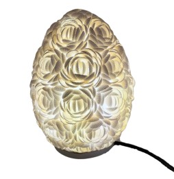 Lámpara Boho - Concha de Mar - Ovalado - 20cm