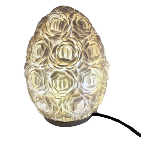 Lampa Boho - Shell de mare - Ovala - 20cm