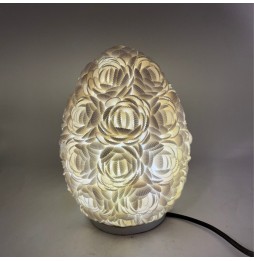 Lámpara Boho - Concha de Mar - Ovalado - 20cm