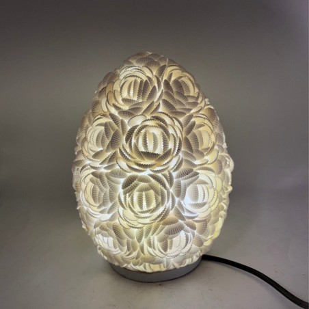 Lámpara Boho - Concha de Mar - Ovalado - 20cm