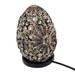 Boho Lamp - Sea Shell - Oval - 15cm - Chocolate Color