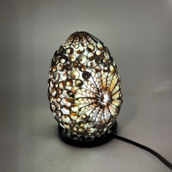 Boho Lamp - Sea Shell - Oval - 15cm - Chocolate Color