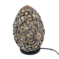 Boho Lamp - Sea Shell - Oval - 20cm - Chocolate Color