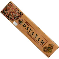 GOLOKA Organic Davanam Incense - Natural Masala Incense - 1 box of 15gr