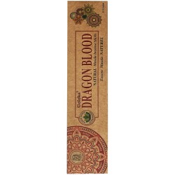 GOLOKA Organiczne kadzidło Smocza krew - Smocza krew - Naturalne kadzidło Masala - 1 opakowanie 15gr