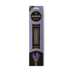 Lavendel Räucherstäbchen Amber Parfüms - 20 Stäbchen - 60 Minuten Dauer - Premium Qualität