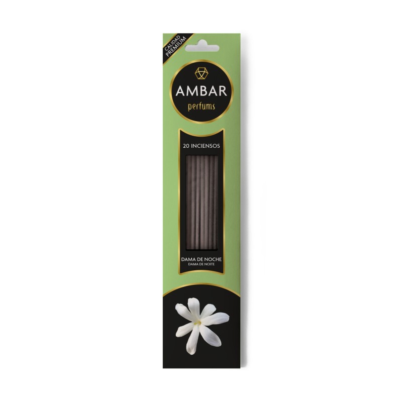 Amber Perfums Incense Lady of the Night - 20 sticks - 60 minutes duration - Premium Quality-AMBAR PERFUMS-HOSTENATURA