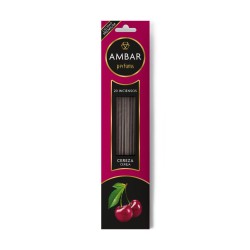 Amber Perfums Cherry Incense - 20 palitos - 60 minutos de duração - Qualidade Premium