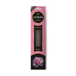 Amber Rose Incense Perfums - 20 sticks - 60 minutes of duration - Premium Quality