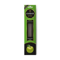 Amber Perfums Apple Incense - 20 varas - 60 minutos de duración - Calidade Premium