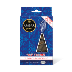 Coni di incenso Nag Champa Amber Perfums - 15 coni - Qualità Premium