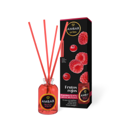 Ambientador Mikado Frutas Vermelhas - Ambar Perfums 30ml - 45 dias de duração