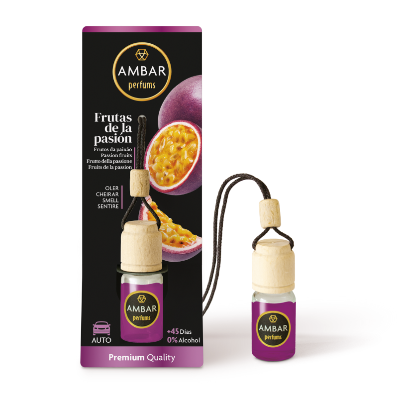 Ambientador Automotivo Maracujá - Ambar Perfums - 6,5ml-AMBAR PERFUMS AFRESCADORES DE AR PARA CARROS-HOSTENATURA