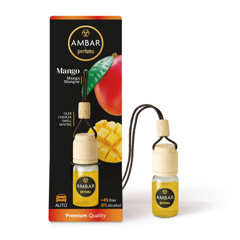 Ambientador Cotxe Mango - Ambar Perfums - 6,5ml-AMBIENTADORS COTXE AMBAR PERFUMS-HOSTENATURA