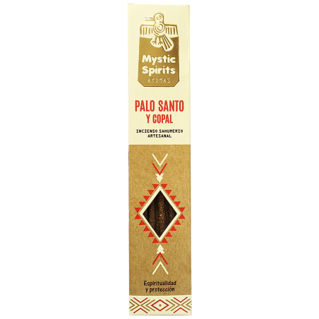 Incienso Sahumerio Palo Santo y Copal Mystic Spirits - Artesanal 8 varitas - Espiritualidad y protección