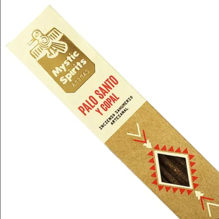 Incienso Sahumerio Palo Santo y Copal Mystic Spirits - Artesanal 8 varitas - Espiritualidad y protección