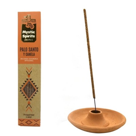 Incienso Sahumerio Palo Santo y Canela Mystic Spirits - Artesanal - 8 varitas - Prosperidad y Amor