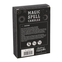 ESPELMES MÀGIQUES - MAGIC SPELL CANDLES - WISDOM - SAVIESA - PAQUET 12 ESPELMES BLAVES - SPIRIT OF EQUINOX