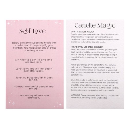 VELAS HECHIZO SPELL CANDLES - SELF LOVE - HECHIZO AMOR - PAQUETE 12 VELAS ROSAS- SPIRIT OF EQUINOX