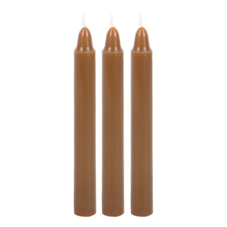 VELAS HECHIZO SPELL CANDLES - TOMA A TIERRA - PAQUETE 12 VELAS MARRONES - SPIRIT OF EQUINOX