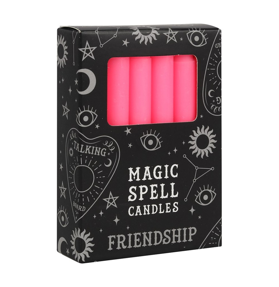 VELAS MAGICAS - MAGIC SPELL CANDLES - FRIENDSHIP - AMISTAD - PAQUETE 12 VELAS ROSAS - SPIRIT OF EQUINOX-VELAS MÁGICAS - MAGIC SPELL CANDLES-HOSTENATURA