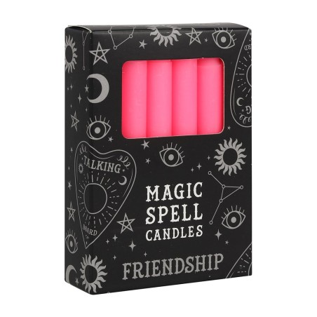 VELAS MAGICAS - MAGIC SPELL CANDLES - FRIENDSHIP - AMISTAD - PAQUETE 12 VELAS ROSAS - SPIRIT OF EQUINOX