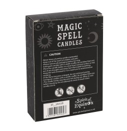 VELAS MAGICAS - MAGIC SPELL CANDLES - HAPPINESS - FELICIDAD - PAQUETE 12 VELAS BLANCAS - SPIRIT OF EQUINOX