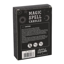 ESPELMES MÀGIQUES - MAGIC SPELL CANDLES - PROSPERITY - PROSPERITAT - PAQUET 12 ESPELMES MORADES - SPIRIT OF EQUINOX