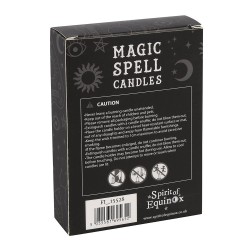 CANDELE MAGICHE - CANDELE MAGICHE DELL'INCANTESIMO - SUCCESSO - SUCCESSO - CONFEZIONE DA 12 CANDELE GIALLE - SPIRIT OF EQUINOX