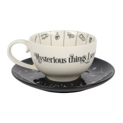 FORTUNE TELLING TEA CUP WITH SAUCER - SPIRIT OF EQUINOX