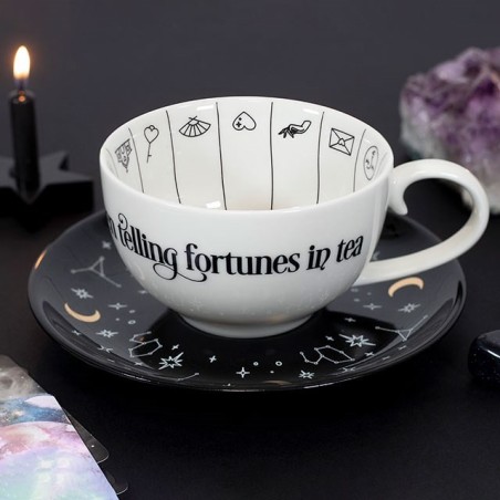 TAZA DE TÉ CON PLATO ADIVINACIÓN - FORTUNE TELLING - SPIRIT OF EQUINOX