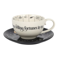 FORTUNE TELLING TEA CUP WITH SAUCER - SPIRIT OF EQUINOX