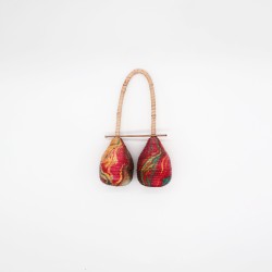 Maracas Rattle - Double Twist - Wooden Musical Instruments - Handmade in Indonesia