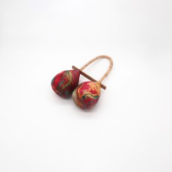 Maracas Rattle - Double Twist - Wooden Musical Instruments - Handmade in Indonesia