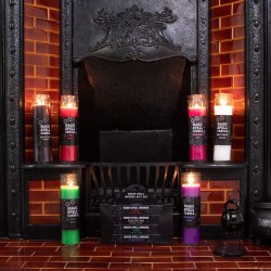 ESPELMES TUB MÀGICA - MAGIC SPELL TUBE CANDLE - PROTECTION - PROTECCIÓ - ESPELMA TUB VIDRE NEGRA OPI 21CM - SPIRIT OF EQUINOX