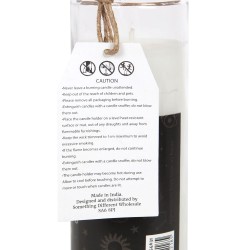 VELAS DE TUBO MÁXICO - VELA DE TUBO DE MÁXICO - FELICIDADE - FELICIDADE - VELA DE TUBO DE CRISTAL BRANCO SALVIA BRANCA - SPIRIT 