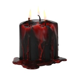 CANDELA PILASTRO SANGUE DI VAMPIRO 7,5 CM - CANDELA LACRIME DI VAMPIRO - SPIRIT OF EQUINOX