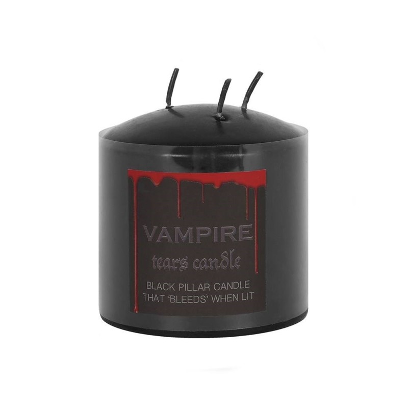 CANDELA PILASTRO SANGUE DI VAMPIRO 7,5 CM - CANDELA LACRIME DI VAMPIRO - SPIRIT OF EQUINOX-CANDELA DEL SANGUE DI VAMPIRO - CANDELA DEL SANGUE DI VAMPIRO-HOSTENATURA