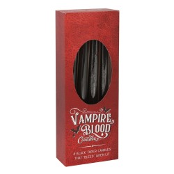 CONJUNTO 8 VELAS CÔNICAS SANGUE DE VAMPIRO 25,5CM - VELAS CÔNICAS DE SANGUE DE VAMPIRO - SPIRIT OF EQUINOX