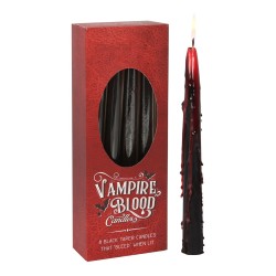 CONJUNTO 8 VELAS CÔNICAS SANGUE DE VAMPIRO 25,5CM - VELAS CÔNICAS DE SANGUE DE VAMPIRO - SPIRIT OF EQUINOX