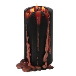 CANDELA PILASTRO SANGUE DI VAMPIRO 15,20 CM - CANDELA PILASTRO SANGUE DI VAMPIRO - SPIRIT OF EQUINOX