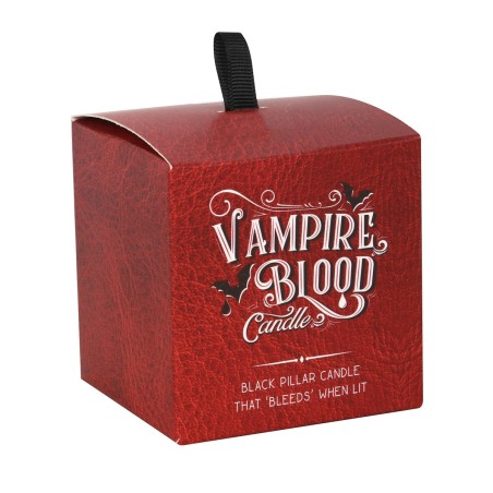 VELA DE PILAR PEQUEÑA SANGRE DE VAMPIRO 7,6CM - VAMPIRE BLOOD PILLAR CANDLE - SPIRIT OF EQUINOX