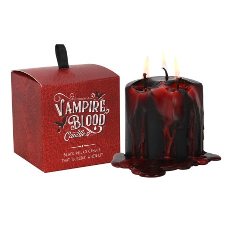 VELA DE PILAR PEQUEÑA SANGRE DE VAMPIRO 7,6CM - VAMPIRE BLOOD PILLAR CANDLE - SPIRIT OF EQUINOX