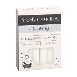 ESPELMES FET SPELL CANDLES - HEALING - CURATIVES - PAQUET 12 ESPELMES BLANQUES - SPIRIT OF EQUINOX