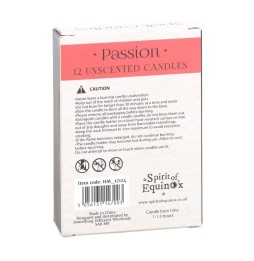 VELAS HECHIZO SPELL CANDLES - PASSION - PASIÓN - PAQUETE 12 VELAS ROJAS - SPIRIT OF EQUINOX