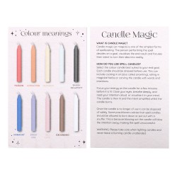 ESPELMES FET SPELL CANDLES - PAQUET 12 ESPELMES COLORS ASSORTITS - SPIRIT OF EQUINOX