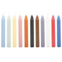 ESPELMES FET SPELL CANDLES - PAQUET 12 ESPELMES COLORS ASSORTITS - SPIRIT OF EQUINOX