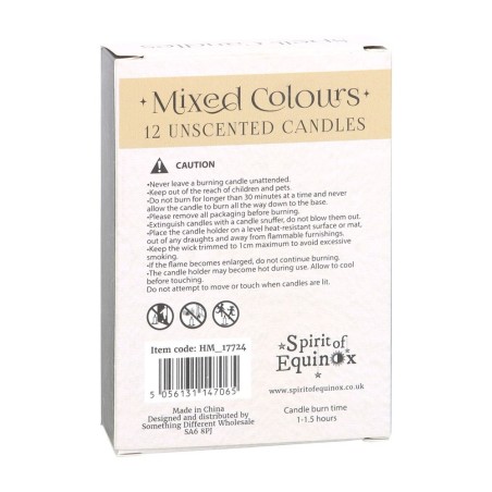 VELAS HECHIZO SPELL CANDLES - PAQUETE 12 VELAS COLORES SURTIDOS - SPIRIT OF EQUINOX