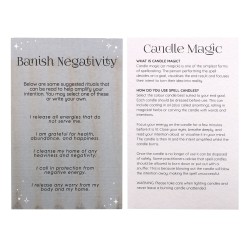 SPELL CANDLES SPELL CANDLES - BANISH NEGATIVITY - CONTRA A NEGATIVIDADE - PAQUETE DE 12 VELAS NEGRAS - SPIRIT OF EQUINOX